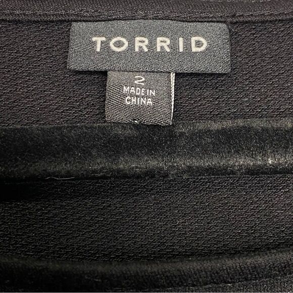 Torrid Lightweight French Terry Babydoll Crewneck Top - Size 2X - Picture 7 of 9